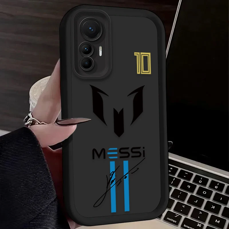 เคสโทรศัพท์ลาย M-messi C-cR7-R-Ronaldos สำหรับ Xiaomi Mi 15 Ultra 14 13 12 12S 12X 11 Lite 5G NE 13T 12T 11T 14T Pro  วัสดุซิลิโคน
