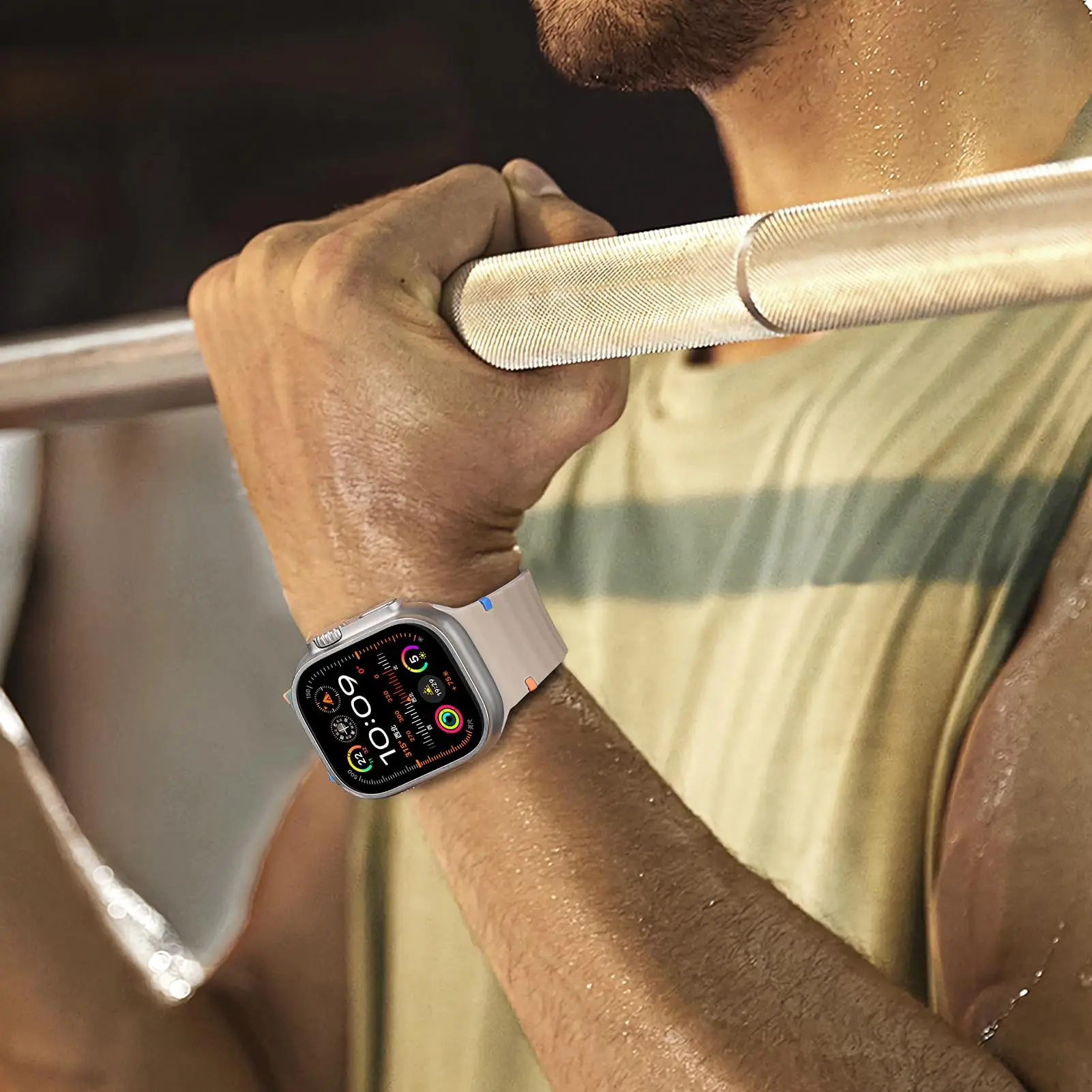 سيليكون الفرقة ل أبل ساعة الأشرطة 40 مللي متر 44 مللي متر 49 مللي متر 45 مللي متر 42 مللي متر 46 مللي متر 38 مللي متر كوريا سوار iwatch سلسلة 9 8 7 6 SE 10 الترا 2 الفرقة #5