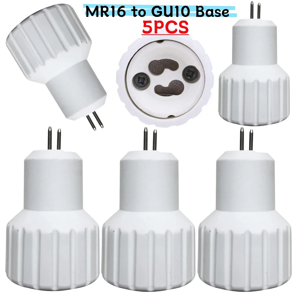 

5 шт. GU10 на E27/MR16 на GU10 светодиодный адаптер для лампы, держатель лампы, цоколь, держатель лампы, адаптер, вилка, часть светильника