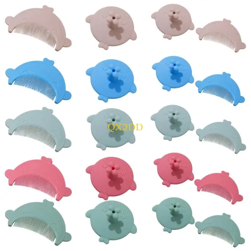 

Soft Comb Hair Washing Scrubber Brush Baby Bath Cradle Caps Brush Baby Comb Universal for Newborns Massage Shampoo Brush
