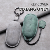 Sheepskin Car Key Case for LEADING IDEAL Lixiang L7 L8 L9 ONE 2022 2023 Li Auto Smart Remote Cover Keychain Shell Accessories
