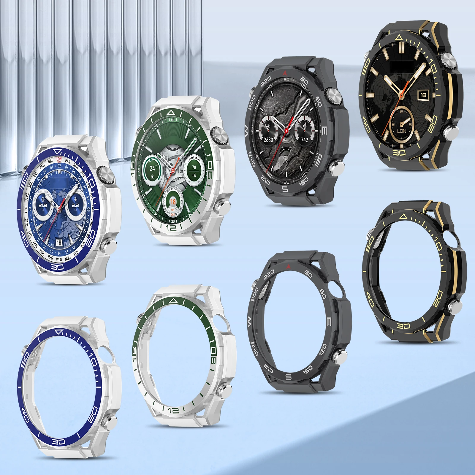 

Комплект из 3 защитных чехлов-бамперов для Huawei Watch GT6 Pro 46 мм