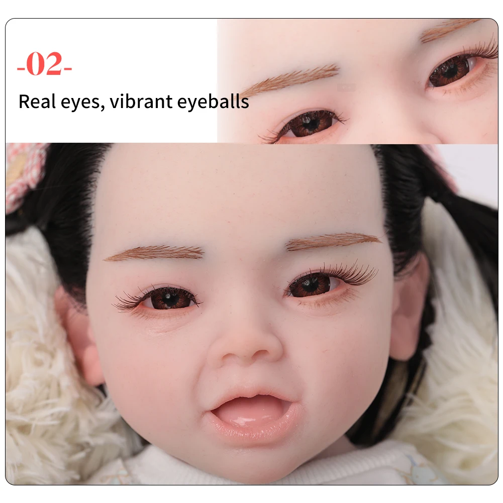 45 cm 100% silicone pieno realistico bambola rinata giocattoli per bambini compleanno regalo festival per bambini accompagnamento