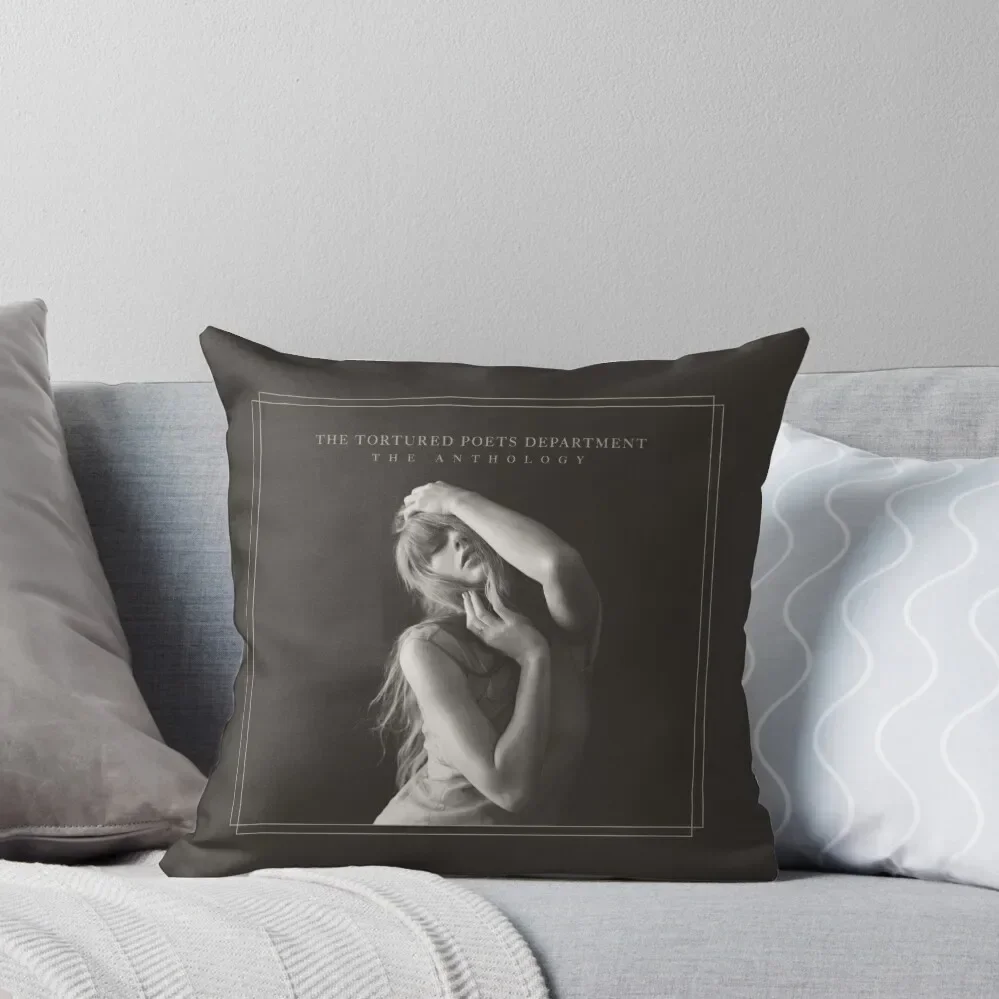 The tortured poets department the anthology album cover art,ttpd album poster Throw Pillow Luxury Cushion Cover pillow