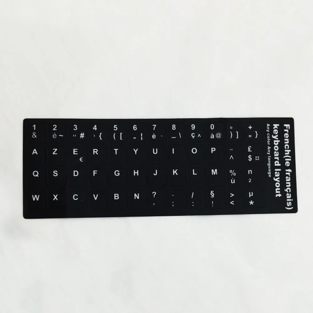 Alphabet Layout Multi-Language English Spanish Keyboard Decal Keyboard Stickers Letter Protective Film Alphabet Button Layout