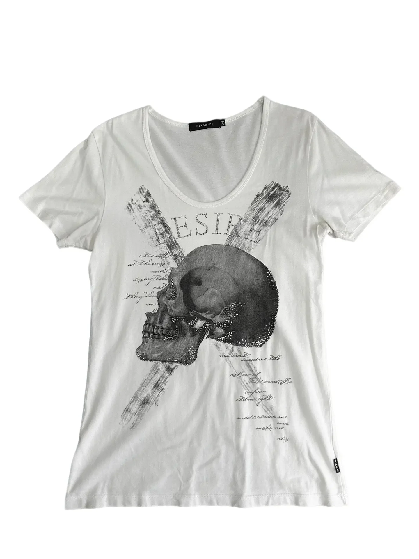 LGB civarized visual vanguard medieval rock punk skull t-shirt