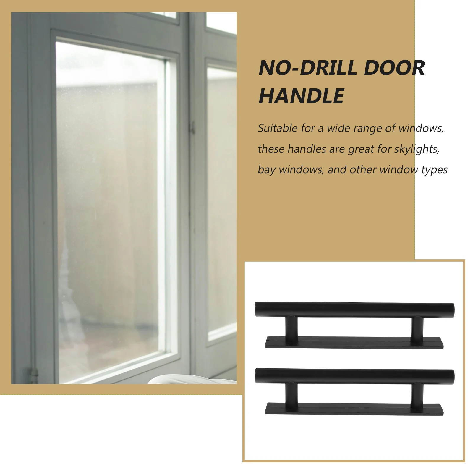 8 قطعة مقابض نافذة ذاتية اللصق بدون حفر للزجاج والبلاستيك والمعادن سهلة التركيب مقبض ذاتي اللصق للبلاستيك #4