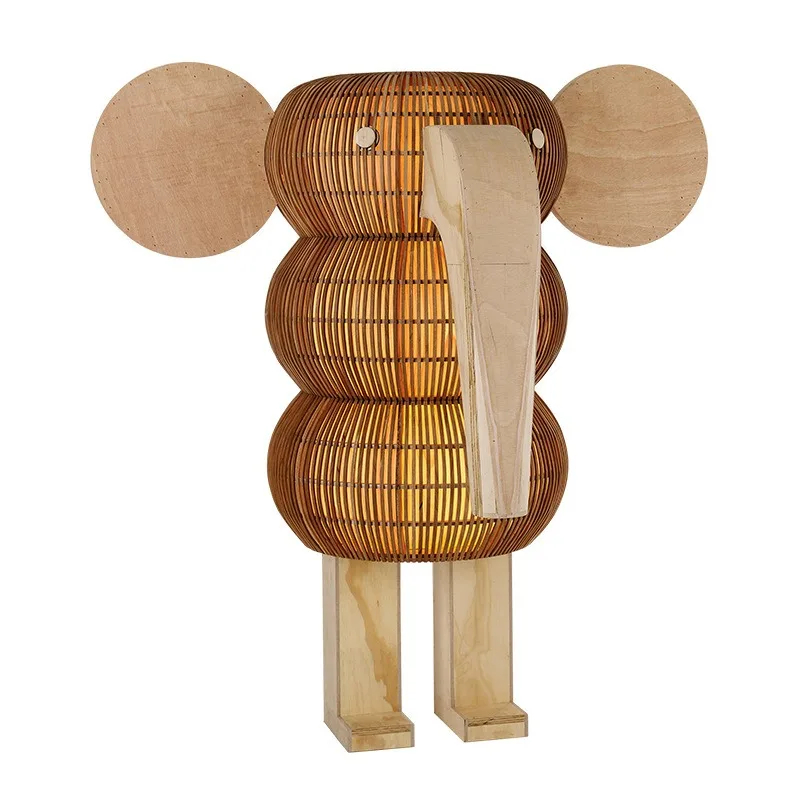 Creative personality elephant floor lamp simple modern hotel lobby clubhouse decorative vertical lamp