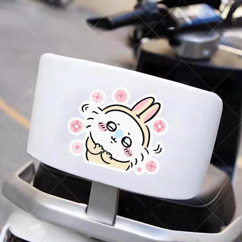 Chiikawa Cute Little Flying Mouse Momoka Sticker Scratches Decorative Reflective Sticker Kawaii anime figure