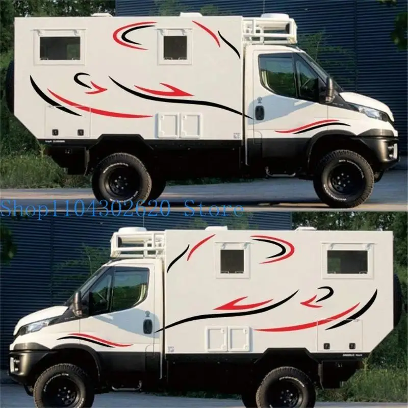 

02de Stripe Graphics Decals Универсальные декоративные наклейки для туристов