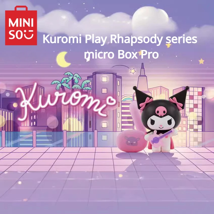 

MINISO глухая коробка Pro Kuromi Play Rhapsody детские игрушки анимация периферийное настольное украшение подарок на день рождения Модель