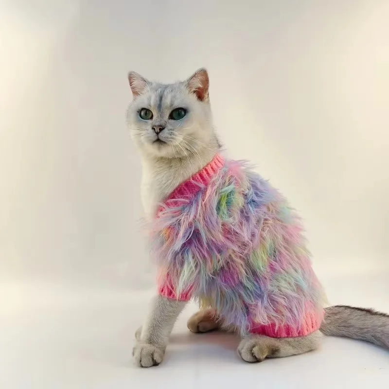 

Роскошная одежда для домашних животных, дизайнерская одежда для маленьких и средних собак и кошек, зимний свитер для домашних животных