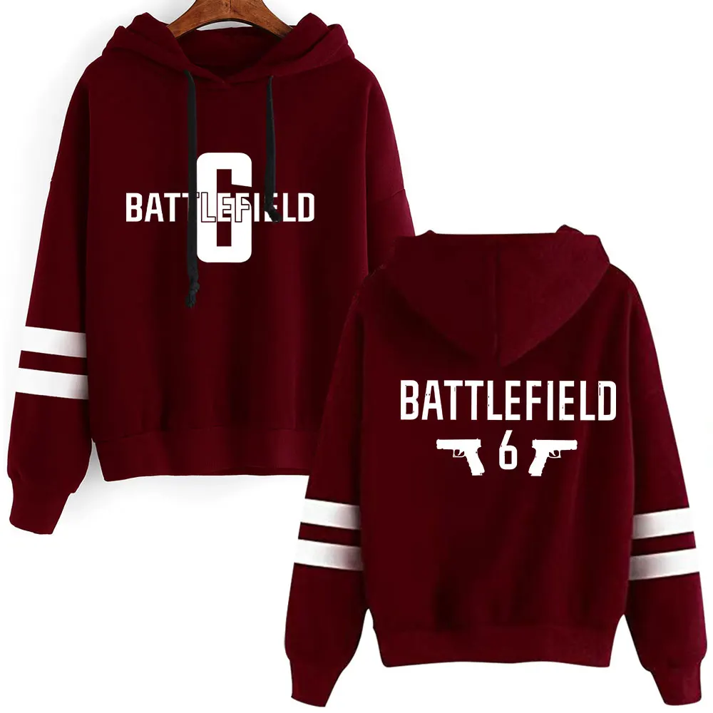 Battlefield 6 Merch Vintage 90s كنزة قطيفة موضة هوديي البلوز الرياضة البلوز الشارع الشهير البلوز