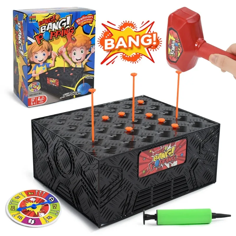 Multiplayer Tabletop Toy Explosion Balloon Game Knocking The Box Balloon Adventure Party Gathering Leisure Entertainment Game