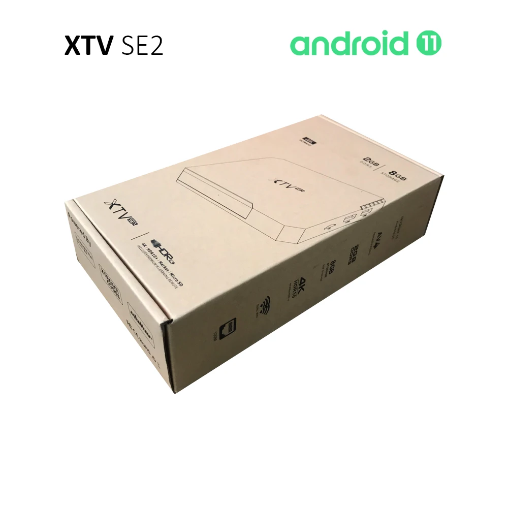 XTV SE2 صندوق البث أندرويد 11 Stalker Xtream Live TV فك SoC S905W2 2G 8G AV1 4K بلوتوث WiFi5 استقبال SE2Lite