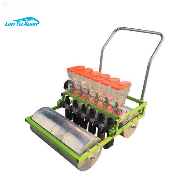 

Manual seeder 1 to 6 Rows Hand Push Vegetable Seeder Garden precision mini quinoa onion seed planter