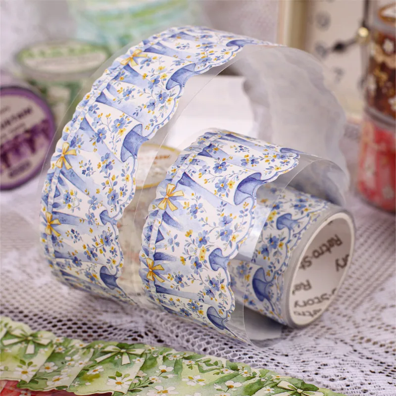 3x200cm/1roll Pleated Curtain Washi Tape, Simulated Fabric Pleated Texture,DIY Handmade Album Scrapbooking Decorative