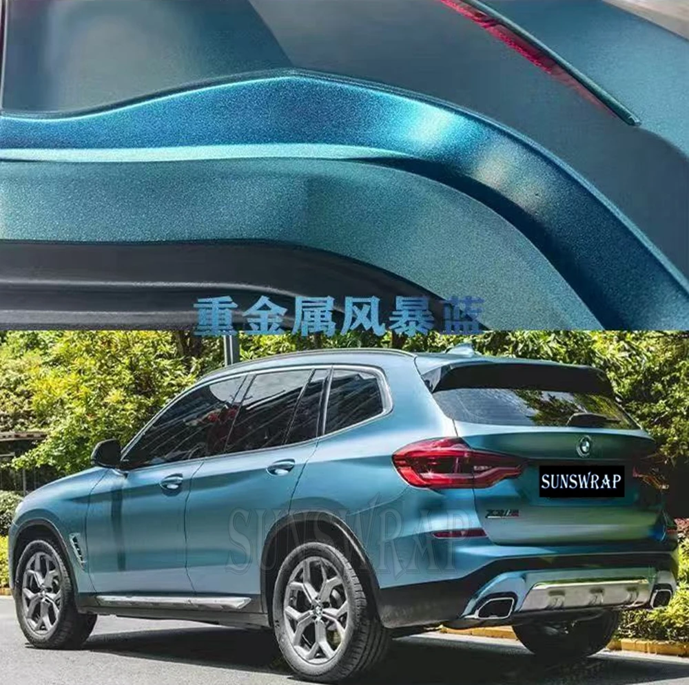 

Бестселлер 2025! Тяжелый металл Storm Blue автомобильная пленка наклейка Стайлинг автомобиля пленка рулонная пленка автомобили DIY капот автомобиля крыша