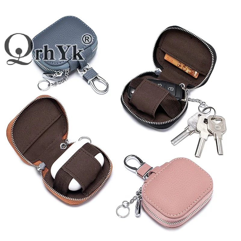 

Сумки для наушников с буквами, натуральная кожа, сумка для хранения с гравировкой инициалами, брелок для ключей, персонализированный кошелек для ключей, кошелек для наушников