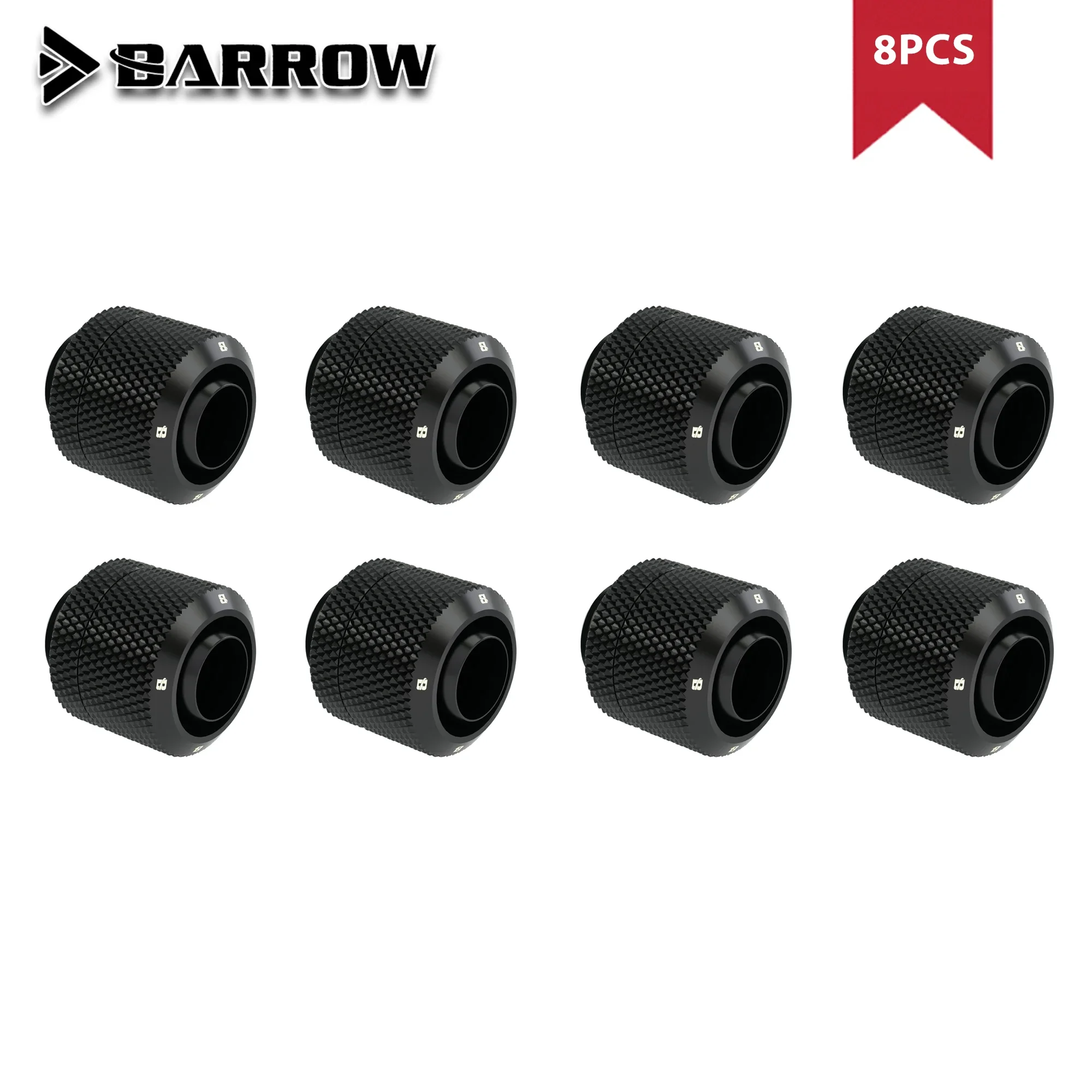 

BARROW 8pcs for ID10mm + OD16mm Soft Pipes 3/8''ID + 5/8"OD or ID10mm + OD13mm Tube 3/8"ID +1/2"OD G1/4'' Hose Fittings