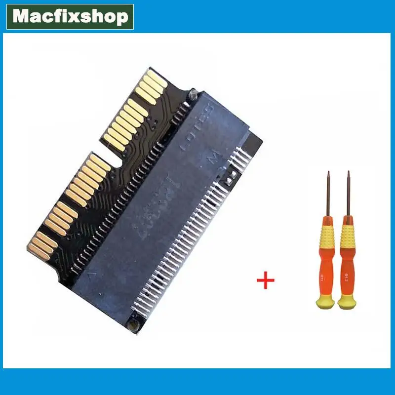 Conector adaptador convertidor NVMe M2 M.2 SSD para Macbook Pro Air 2013 2014 2015 2017 A1502 A1398 A1465 A1466 tarjeta adaptadora SSD