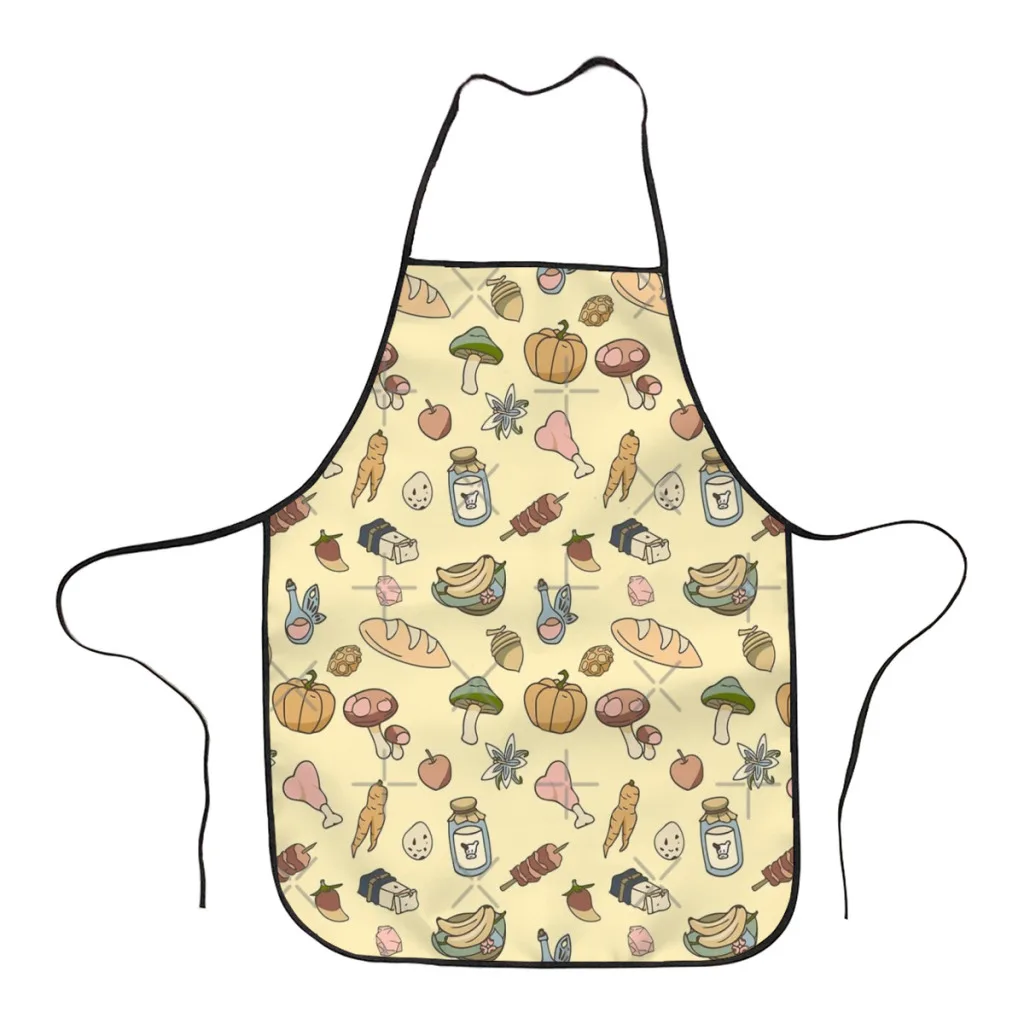 

Fashion Design Hylian Wilderchef (Yellow Ver.) Apron Store Logo For Women Gift Composite Fabric Cleaning Pinafore