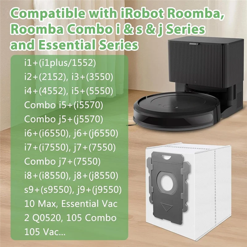 Сменные вакуумные пакеты BAAD для Irobot Roomba I7+, I8+, I3+, I4+, I5+, I6+, I1+, S9+, S9 Plus, I, S, J, Essential Series