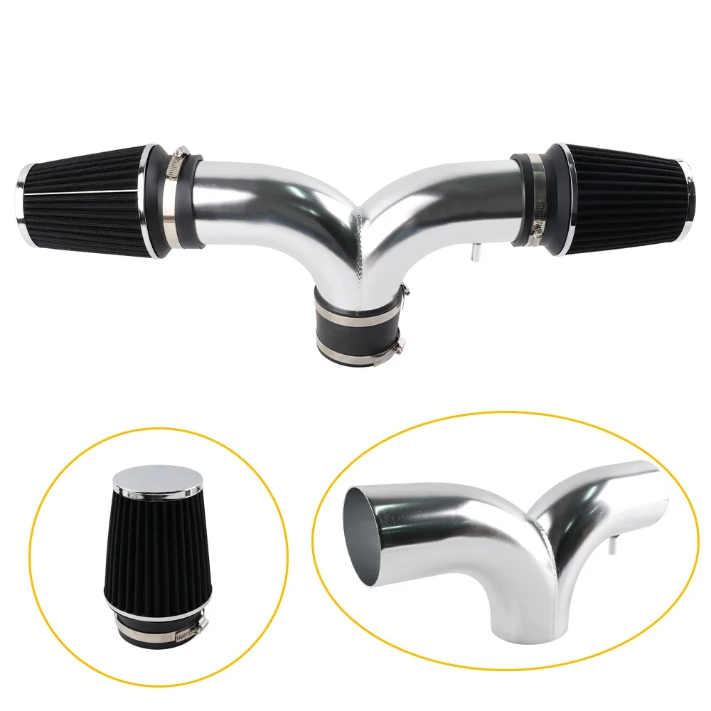Air Intake Induction Kit for 99-04 JEEP Grand Cherokee 4.7L V8 Dual Twin Dodge Dakota  Durango 3.7L 4.7 aluminum tube + Filter