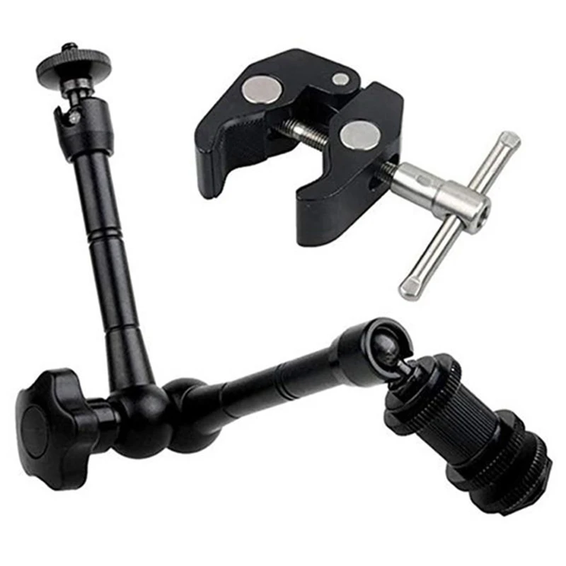 CG Magic Arm Super Clip Crab Clamp Articulating Holding Arms for Flash LCD Monitor LED Video Light SLR DSLR Camera