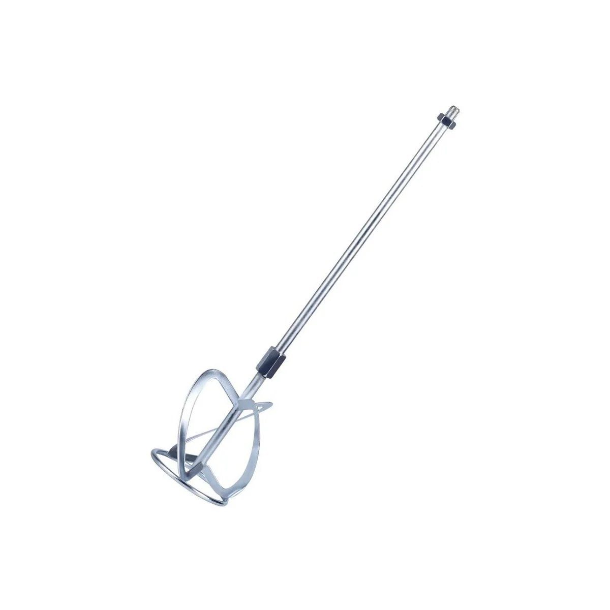 Pintura e Lama Mixer Agitando Rod Agitador de Broca Misturando Rod Misturador de Argamassa de Concreto Prata