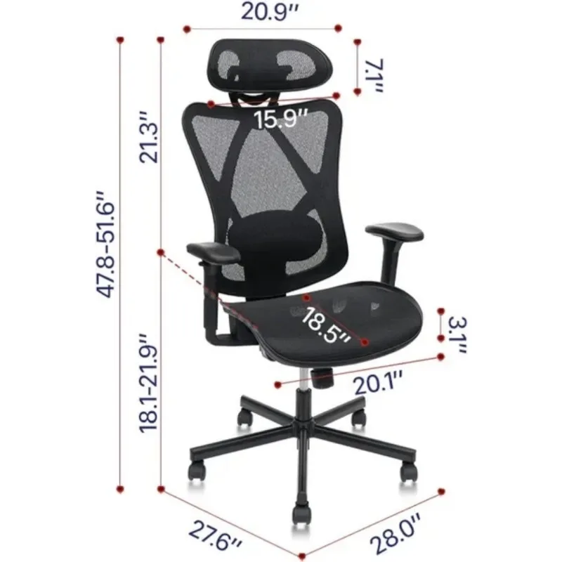 Chaise de jeu d'ordinateur chaises de bureau Chaise de salle de Pc fauteuil pivotant de poitrine fauteuil de Bureau Fauteuils Magalu magasin officiel Gamer
