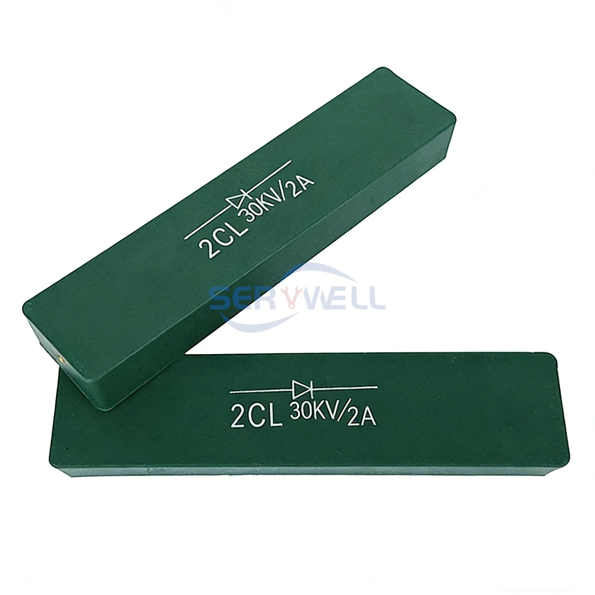 1Pc 2DL 25KV 2A 2CL 30KV 2A High Voltage Frequency Rectifier HV Silicon Stack Diode 130/160x40x20mm M5 Thread Hole