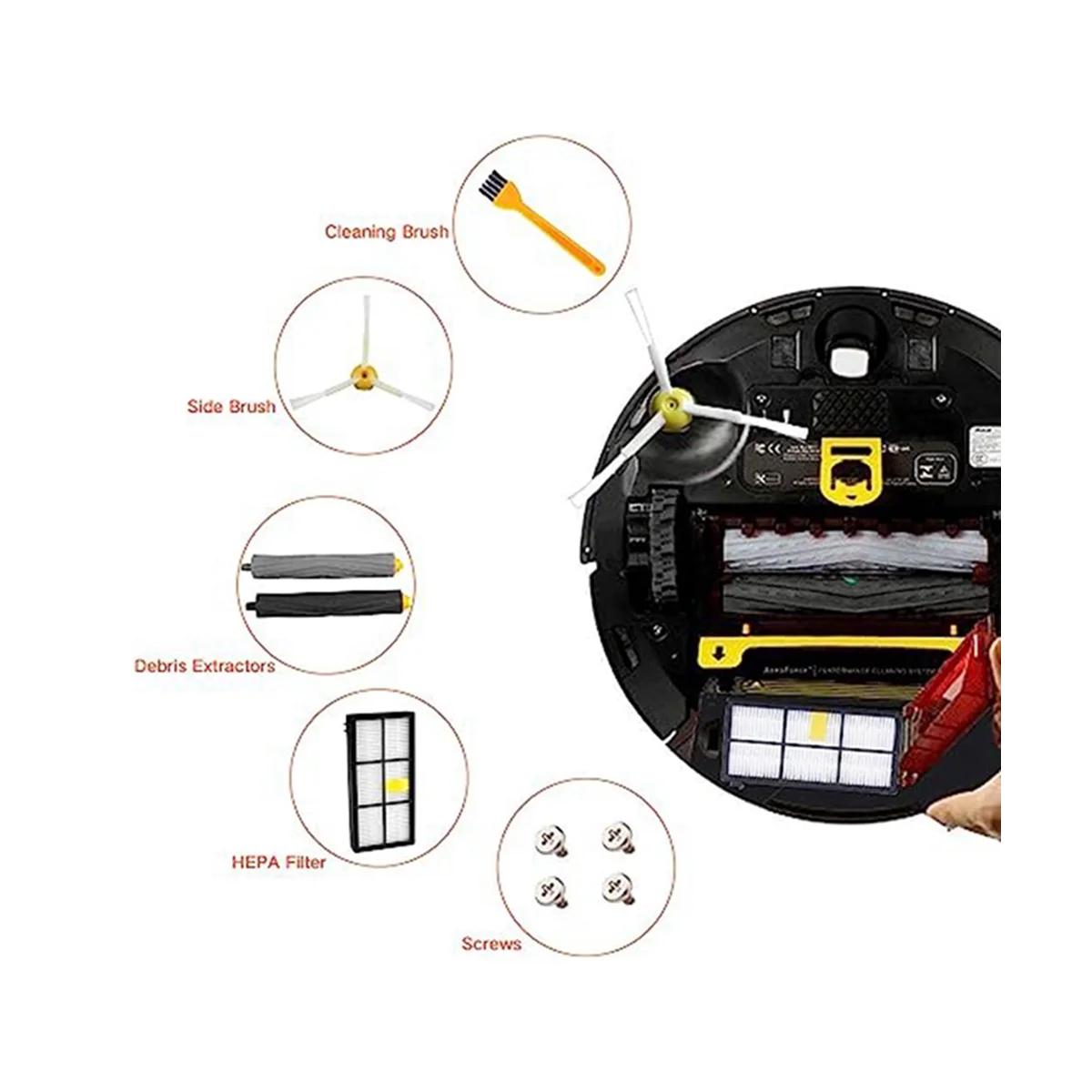 Suitable for 8 Series 9 Series Sweeping Robot Replacement Cleaning Accessories Roller Brush Side Brush Filter