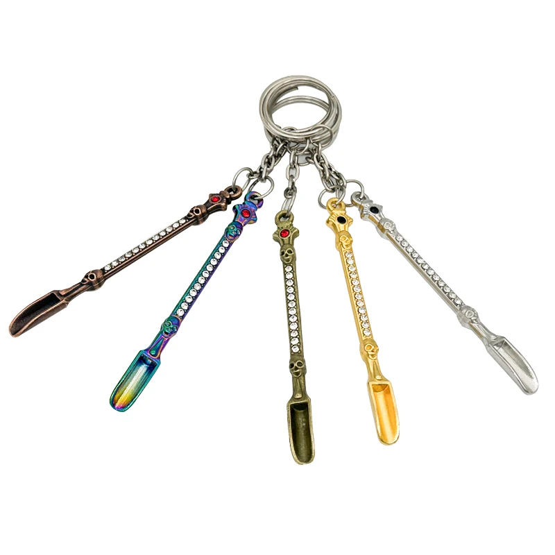 

8cm Metal Material Small Shovel Nose Spoon Seasoning Spoon Cigarette Paste Spoon Smoking Accessory