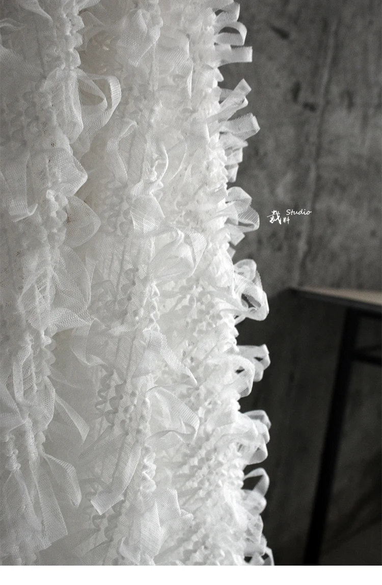 Woven texture special 3d mesh,perspective designer cloth lace fabric Wedding Dress Tulle Material fabrics for patchwork