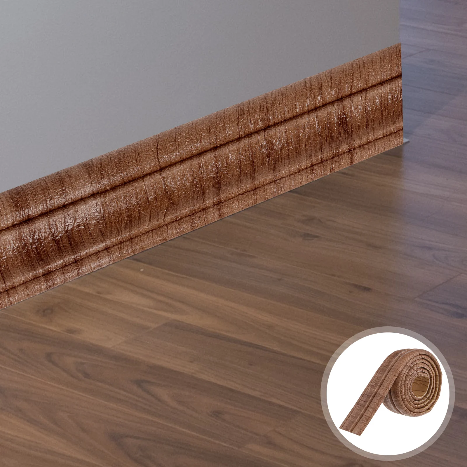 

3D Foam Baseboard Border Thickened Wall Trim Skirting Strip Self Adhesive Peel Stick Decor For Home Office Hotel Removable No