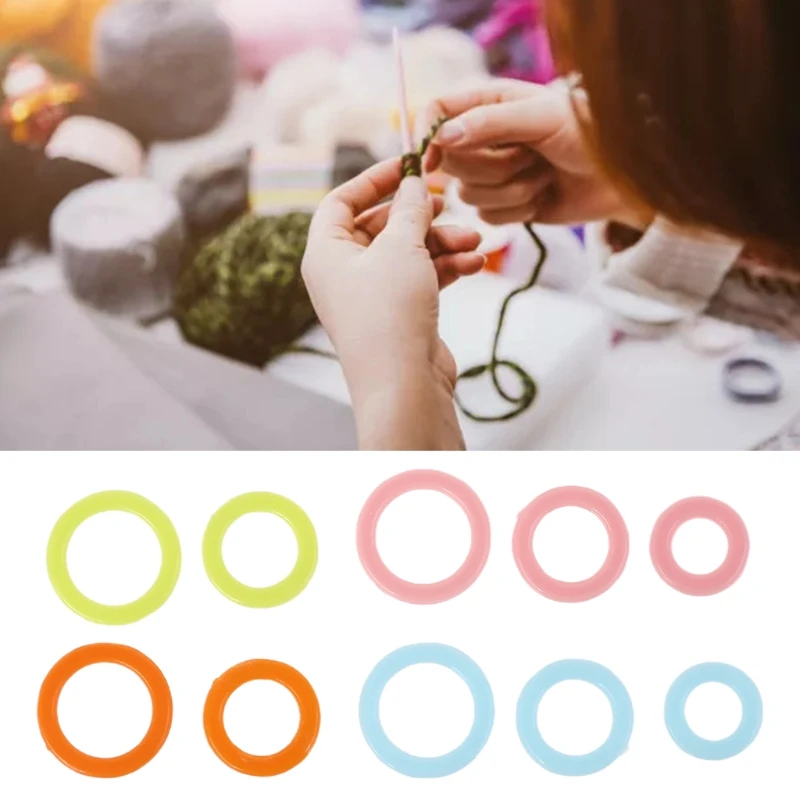 150pcs Round Knit Knitting Marking Circles Rings Markers Crochet Stitch DIY Sewing Accessories DropShip