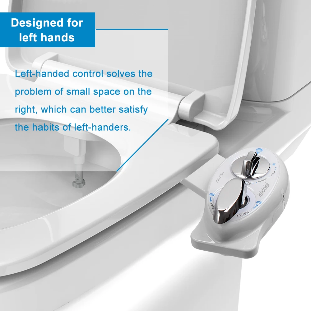 New Model For Left Hand Use Single Nozzle Bidet Accessory Special Nozzle For Ladies