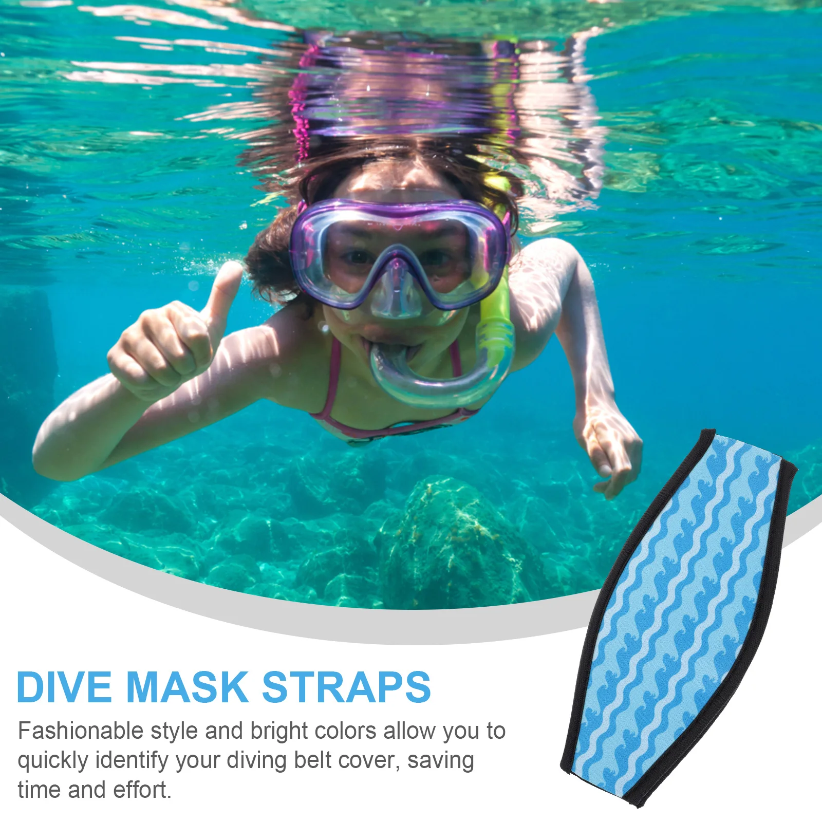 

Diving Headband Hair Care Belt Mask Strap Cover Elastic Child Neoprene Supplies Long Protection Anti Pull Comfort Durability