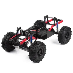 RC Car Upgrate Parts 275mm Wheelbase Assembled Frame Chassis with Wheels for 1/10 RC Crawler Car SCX10 D90 TF2 MST