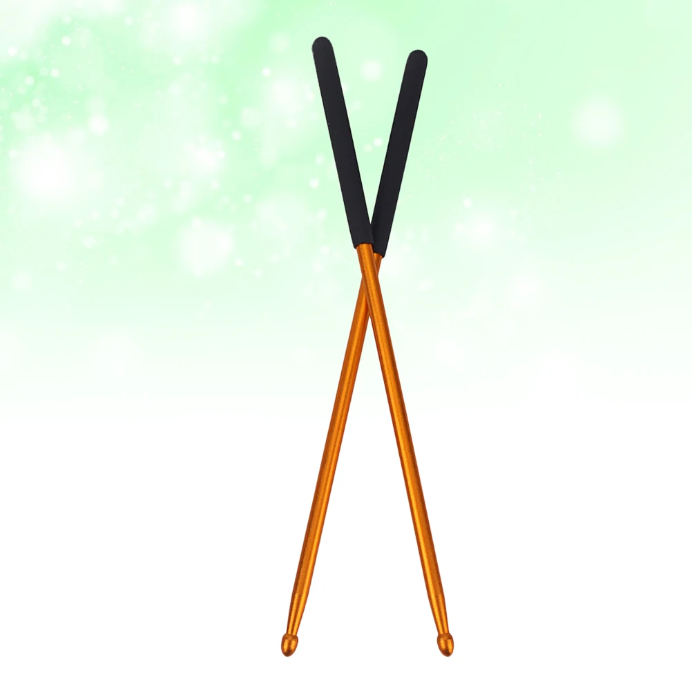 

1 Pair Aluminium Alloy Drum Sticks Anti-Rust Golden For Drum Pad Practice Professional Drummer Strength Training Accessories