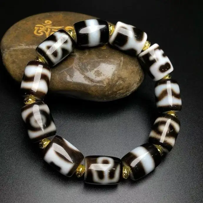 Old materials with high oil content and multiple treasures Agate Bracelets for women and men great gifts