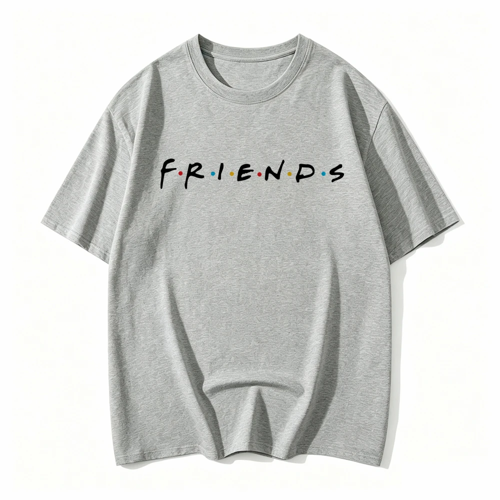 Fashion Friends TV Show Funny Cartoon T Shirt Women Graphic Best Friends Harajuku T-shirt Korean Style Tshirt Vintage Top Female
