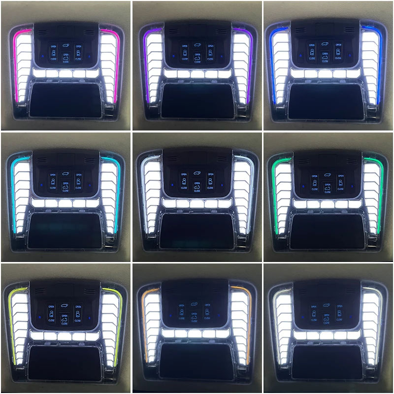 Car Ambient Light for Toyota Alphard Vellfire 30 Series LED Roof Reading Lamp Multi Color Interior Upgrade Plug and Play ABS Kit