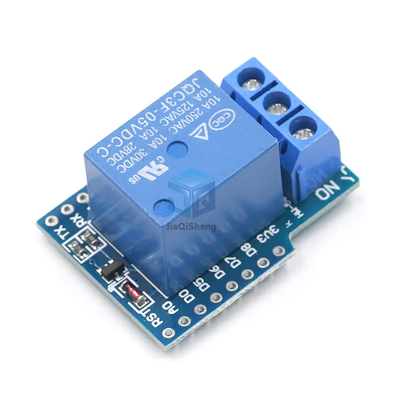 1Set One Channel Wemos D1 Mini Relay Shield Wemos D1 Mini modulo relè ESP8266 scheda di sviluppo 1 canale