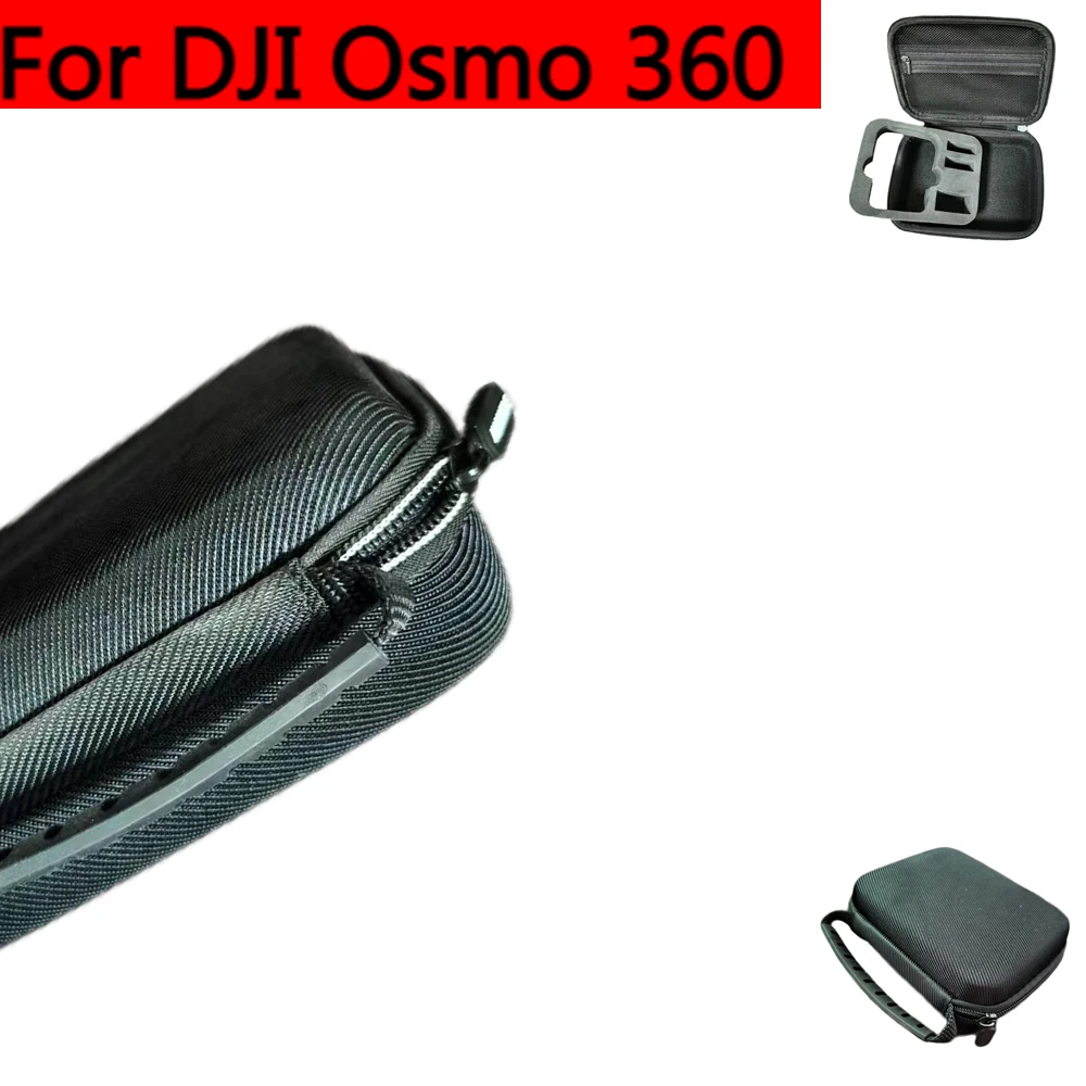 

EVA Carrying Case for DJI Osmo 360 Hardshell Storage Bag Waterproof Absorbing Shocks Handheld Box with Elastic Mesh Pockets