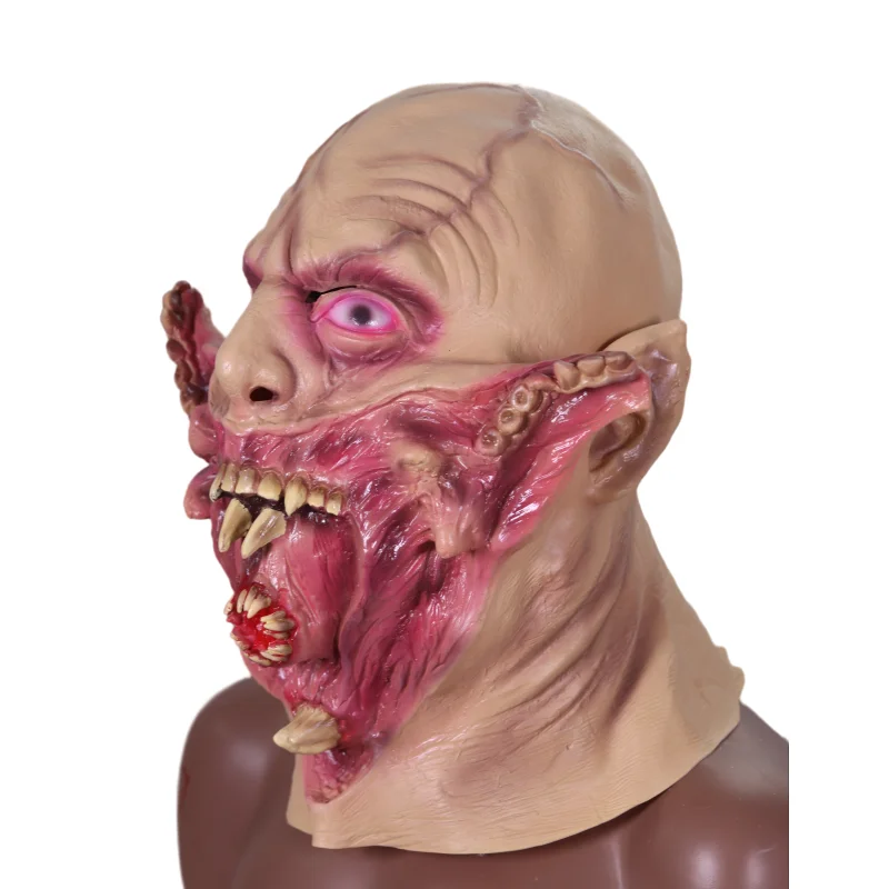 Halloween Adult Costume Mask horror Latex Bloody Zombie mask Carnival party props Cosplay Masquerade diy decor scary Full Head