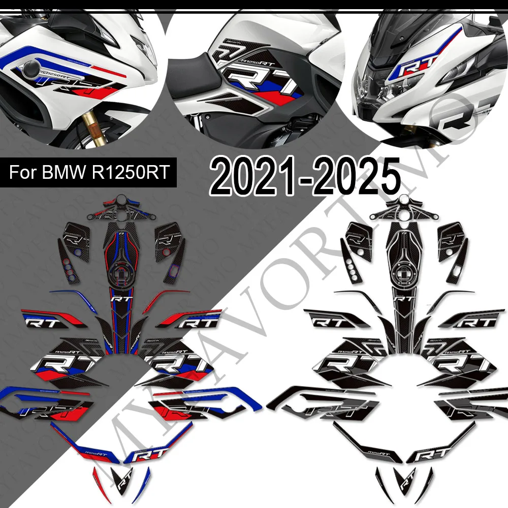 

Motorcycle For BMW R1250RT R 1250 RT Trunk Luggage Cases Protector Tank Pad Grips Kit Knee Wheels Stickers Decals Fairing Fender