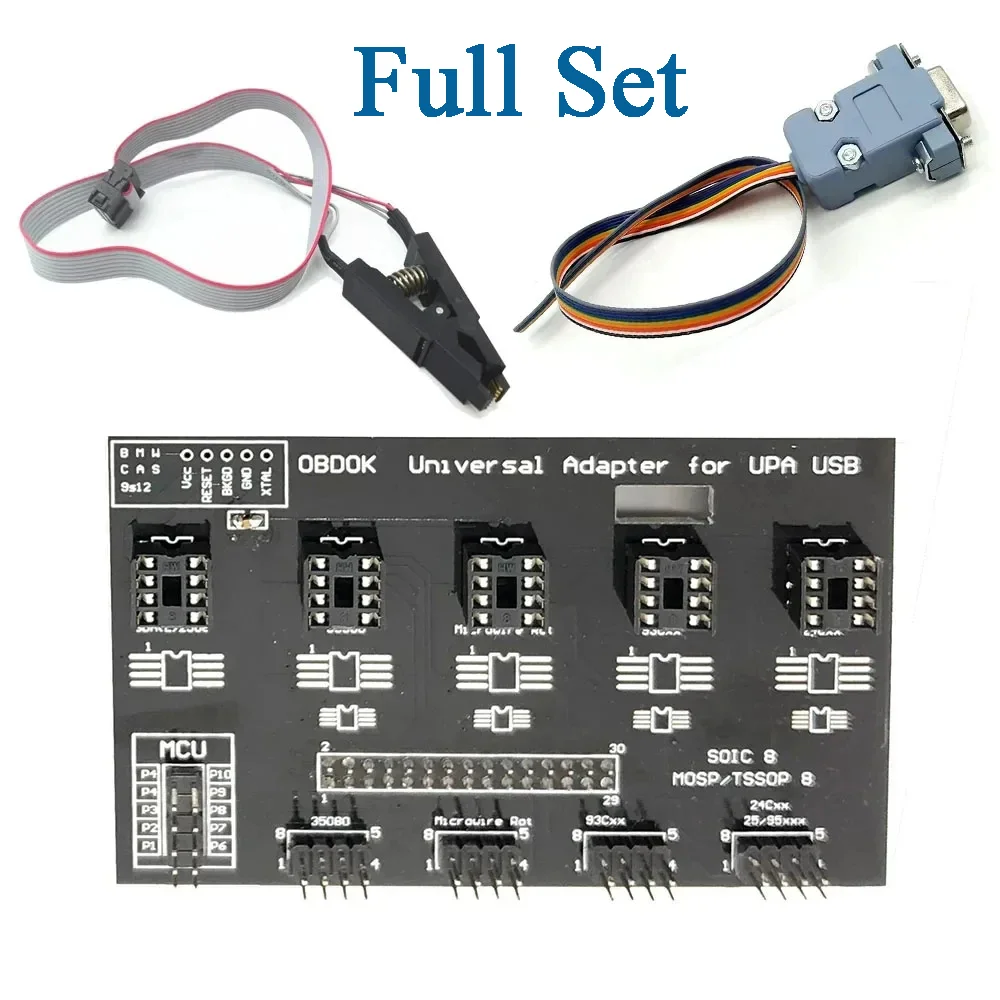 

UPA USB V1.3 ECU Programmer Full Adapter Chip Tuning Tool UUSP UUSP-S for V1.3 Eeprom Programming with 8 Soic Clip Cable