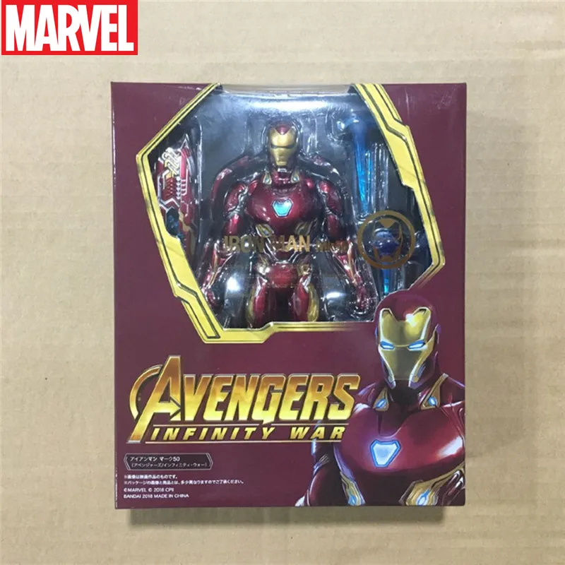 

15cm Marvel Avengers 3 Infinity War Mk50 Shf Iron Man 6 Inches Movable Figure Model Luxury Edition Collect Ornaments Toy Gift